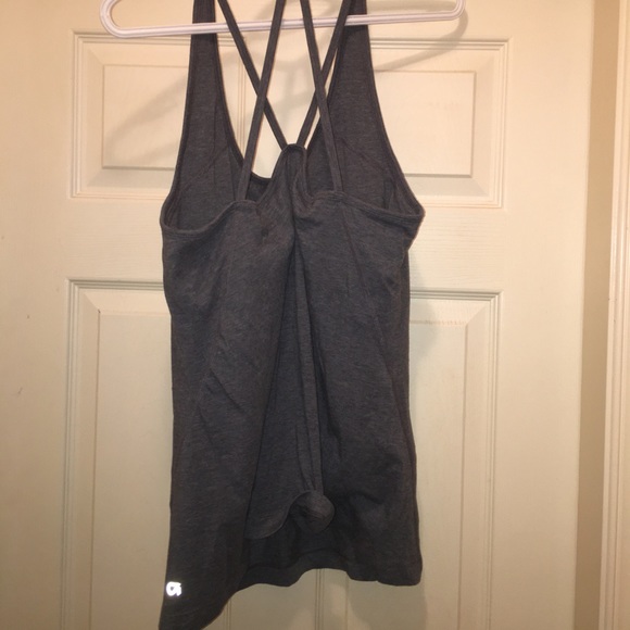 Grey Athletic Tank with built in bra - Picture 2 of 2
